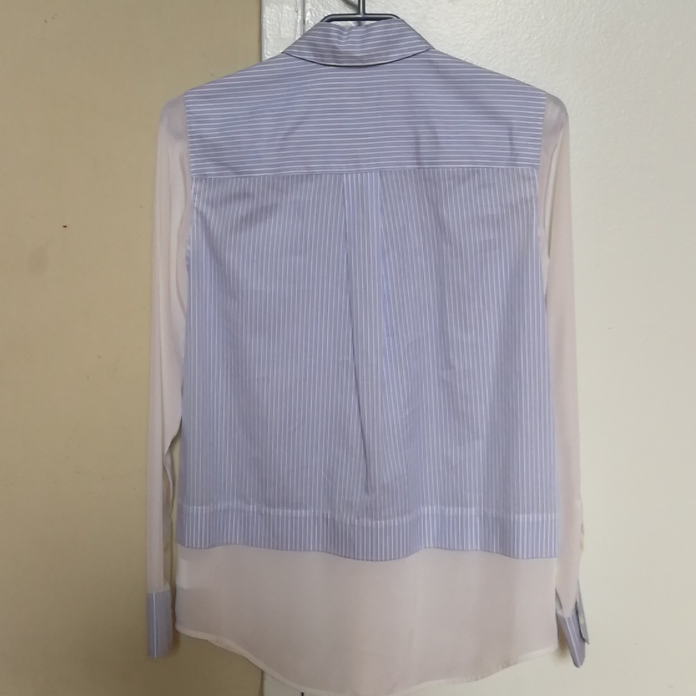 ☀️2XHP☀️VINCE 100% cotton&silk Shirt, US 2 - Picture 2 of 9